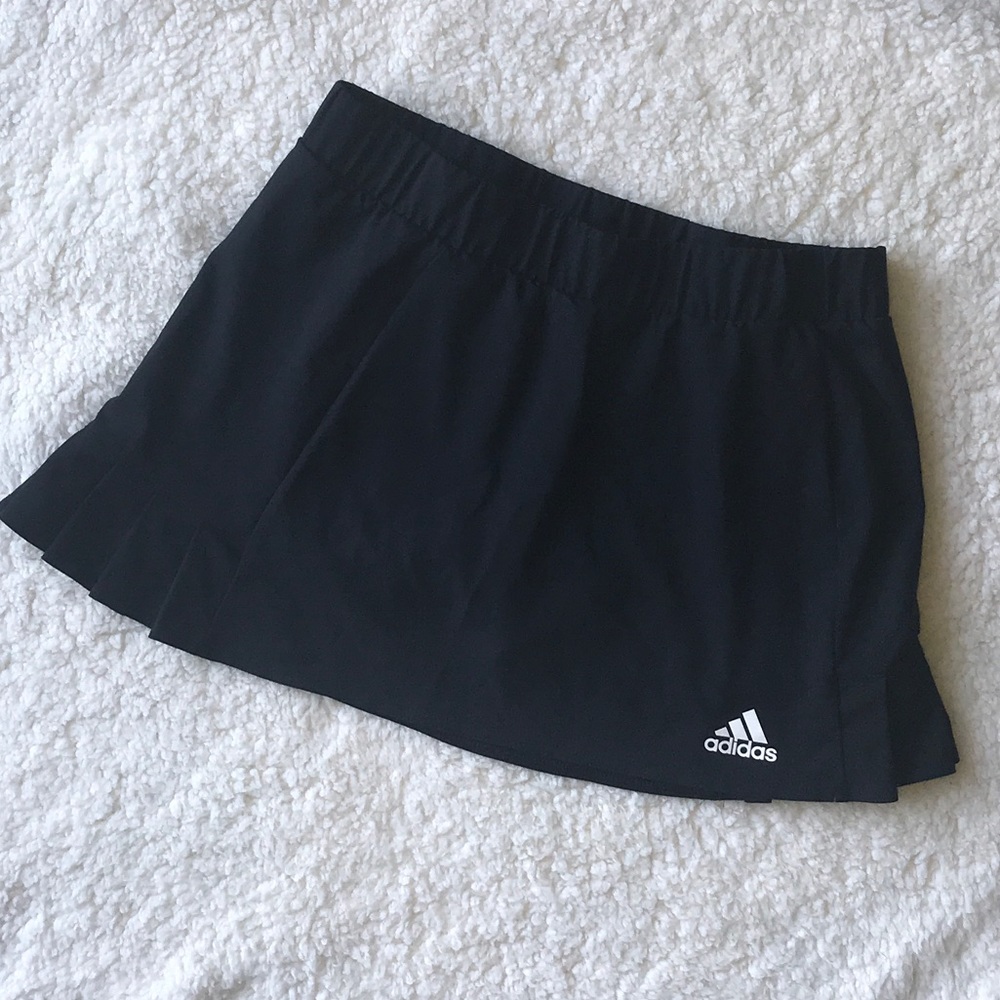 adidas Black Pleated Tennis Skirt